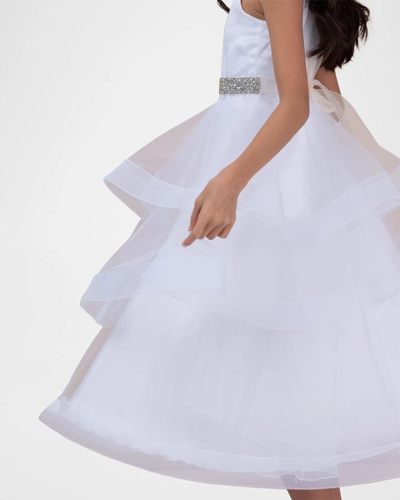 White Label by Zoe Girl's Ella Organza Tiered Dress, Size 4-16 3