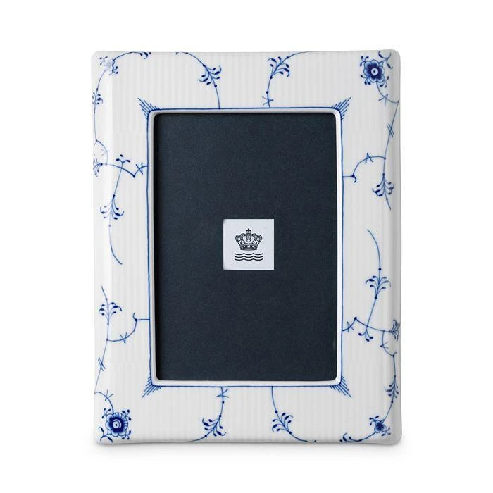 ROYAL COPENHAGEN Blue Fluted Plain Picture Frame, 4" x 6" 1