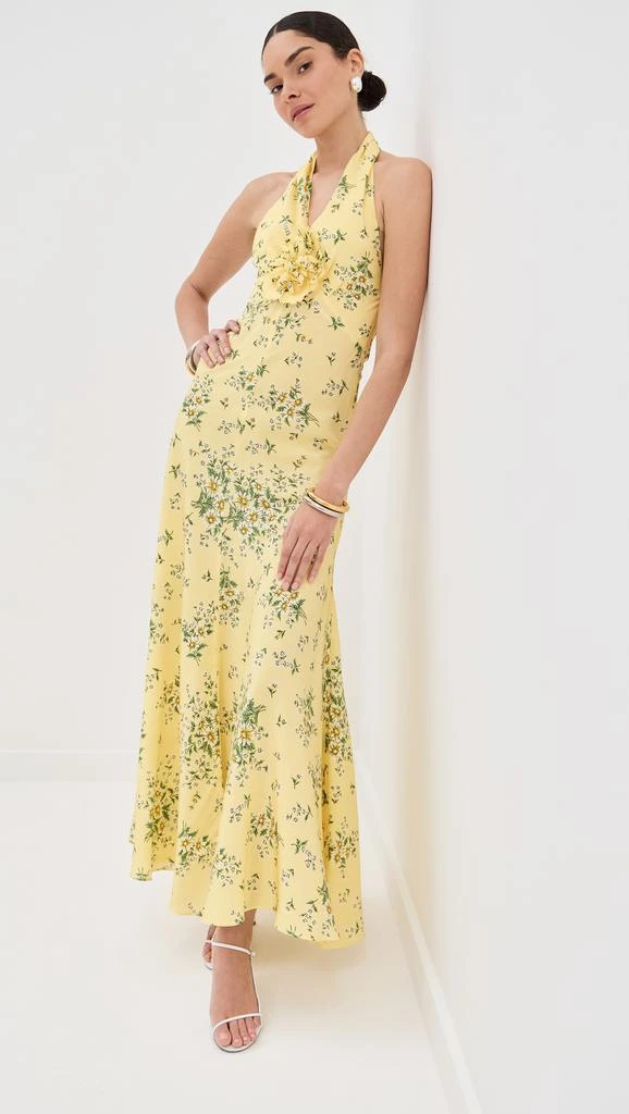 Rodarte Daisy Silk Halter Dress 4