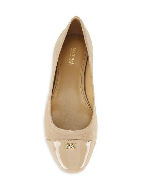 Michael Kors Verity Logo Suede Ballet Flats 5