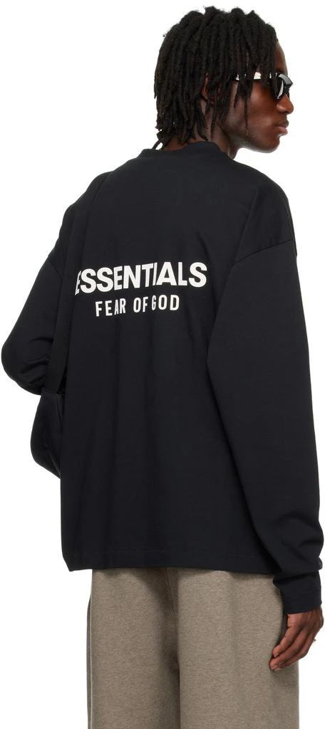 Essentials Black Classic Long Sleeve T-shirt 3