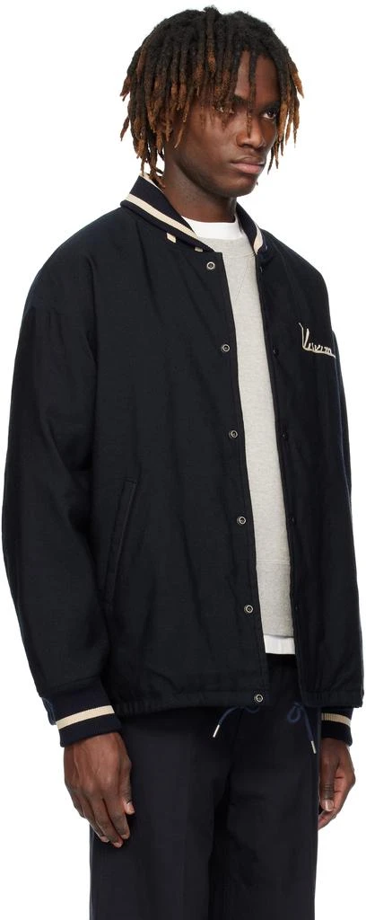 VisVim Navy Hobbs Wool Down Bomber Jacket 2