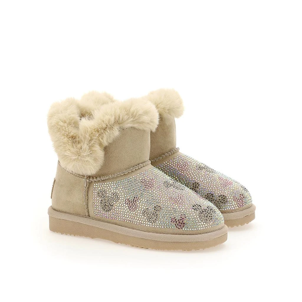 Master of Arts Beige Microstud Mickey Winter Boots