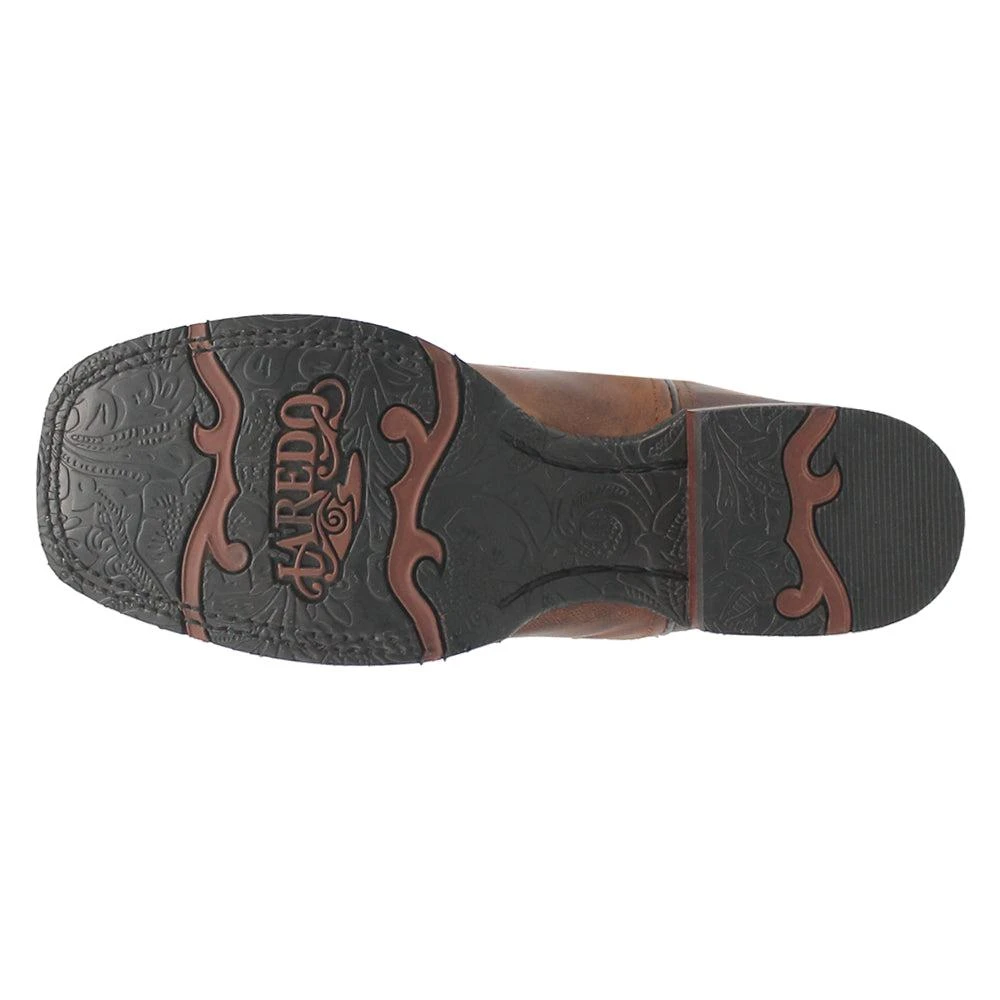 Laredo Faye Embroidered Studded Square Toe Cowboy Boots 5
