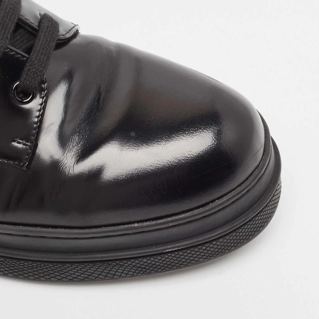 Prada Prada Black Leather Lace Up Oxford Sneakers Size 41 7