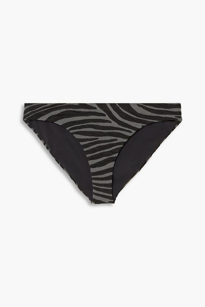 Mara Hoffman Dori tiger-print stretch-jacquard low-rise bikini briefs
