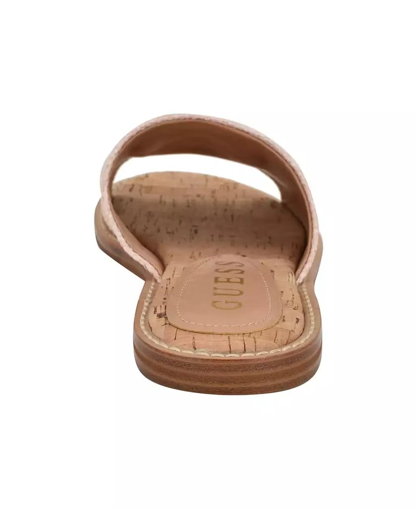 GUESS Women's Graysie Quattro G Embellished Flat Sandal 3