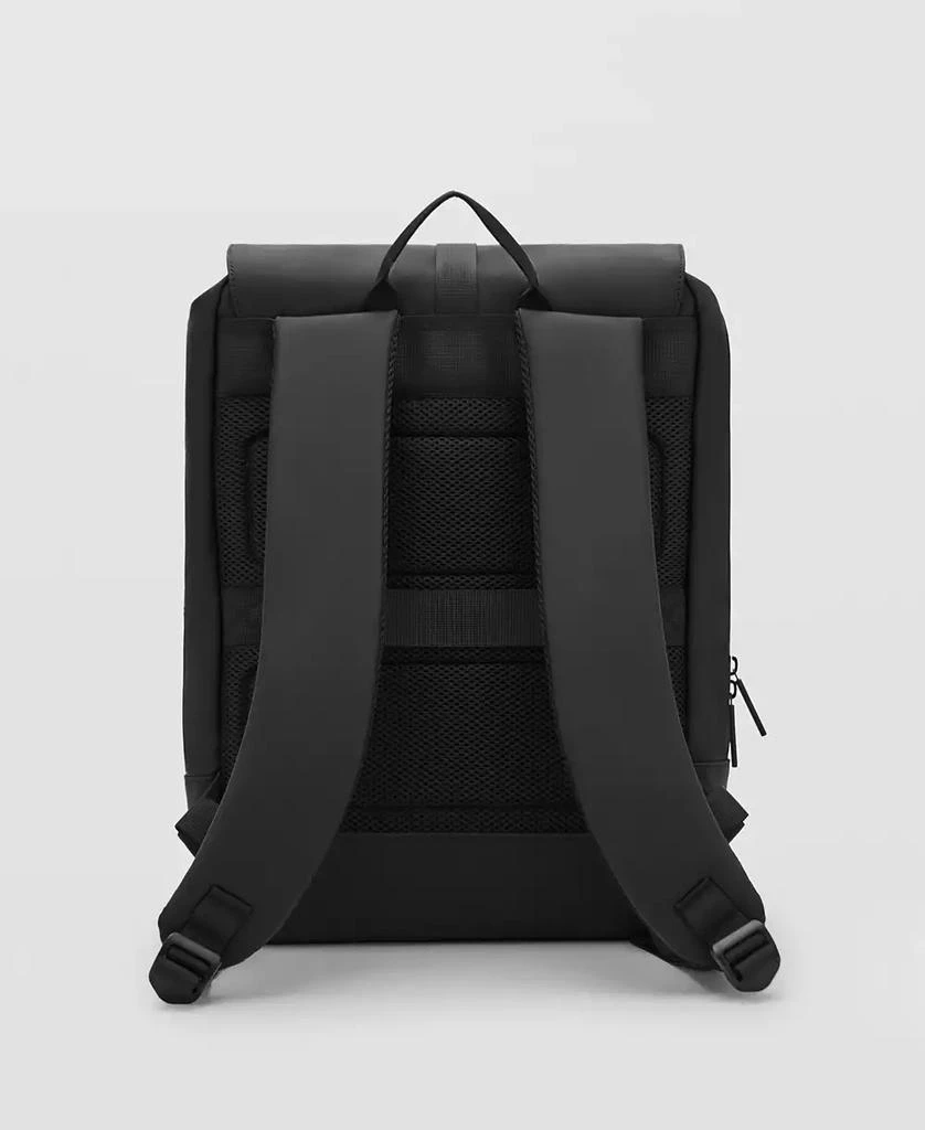 Mango Men's Rubberized Flap Closure Backpack 3