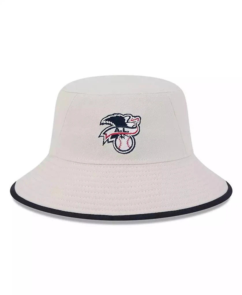 New Era Men's Khaki Cleveland Guardians 2024 Fourth of July Bucket Hat 2