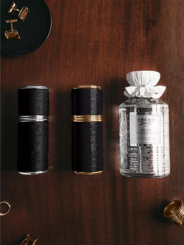 Creed Refillable Leather & Silvertone Atomizer/Black 3