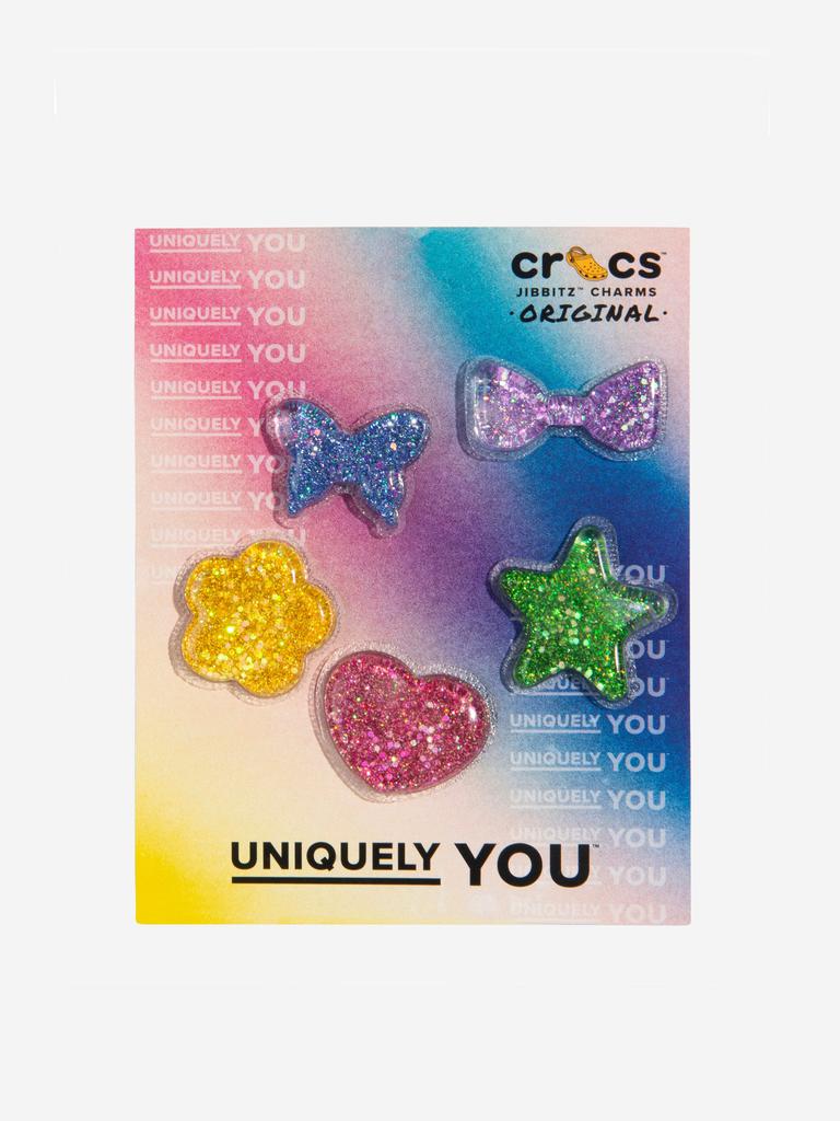 Crocs Crocs Girls UV Changing Squish Jibbitz™ Charm 5 Pack in Multicolour
