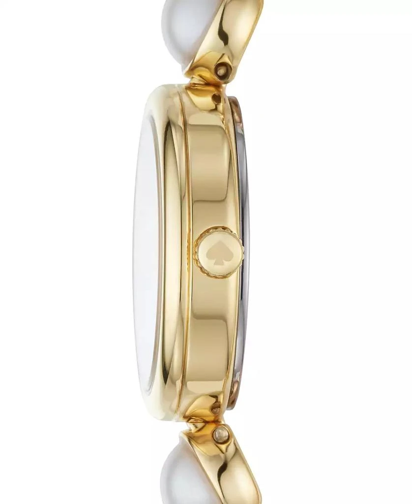 Kate Spade Monroe Gold-Tone Stainless Steel & Faux Pearl Bracelet Watch 24mm 3