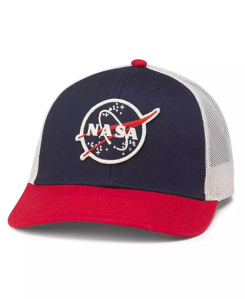 American Needle Men's Navy/Red NASA Back Range Trucker Adjustable Hat 1