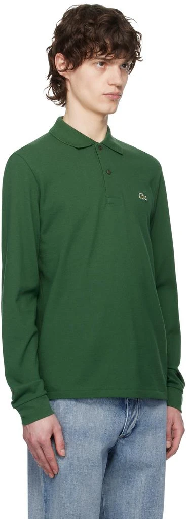 Lacoste Green Classic Fit Long Sleeve Polo 2