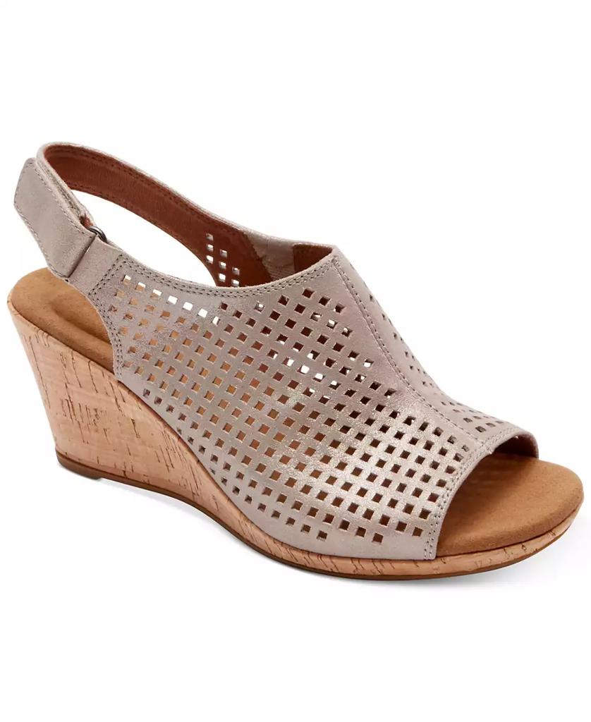 Rockport Women's Briah Perf Sling Wedge Sandals