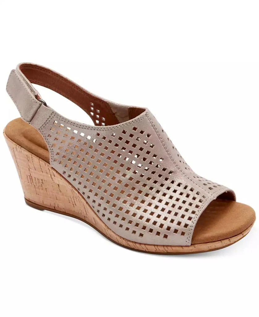 Rockport Women's Briah Perf Sling Wedge Sandals 1