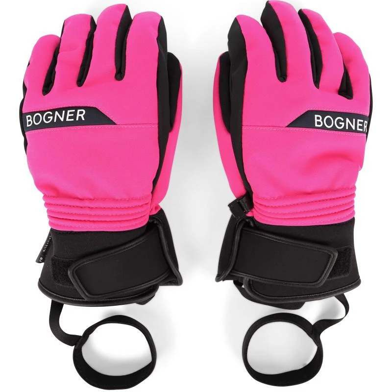 Bogner Kids Logo bogner ski gloves in pink 1