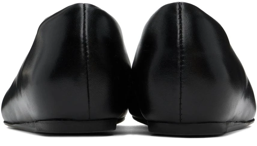 Simone Rocha Black Embellished Pointed Toe Ballerina Flats 2