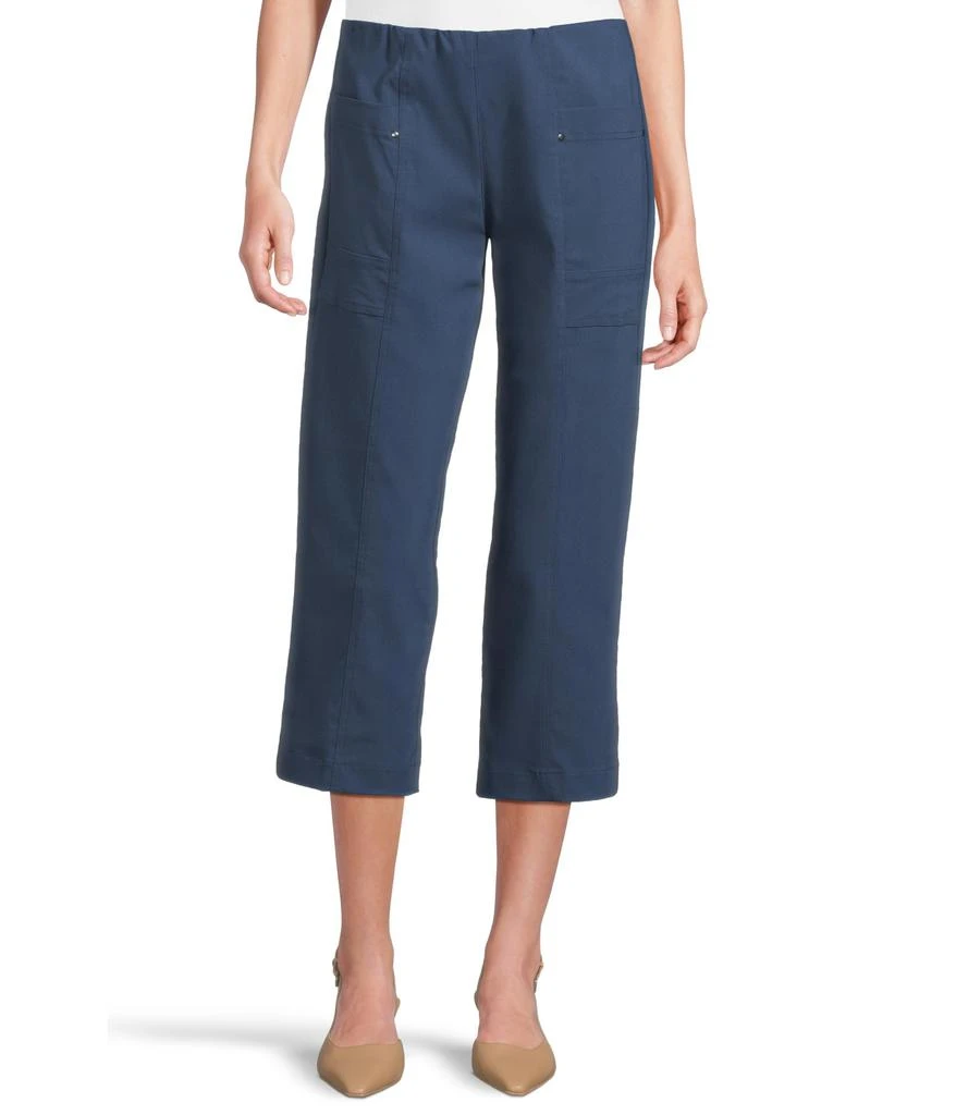 Elliott Lauren Pull On Updated Crop Cargo Pocket Pants With Rivets Detail 1