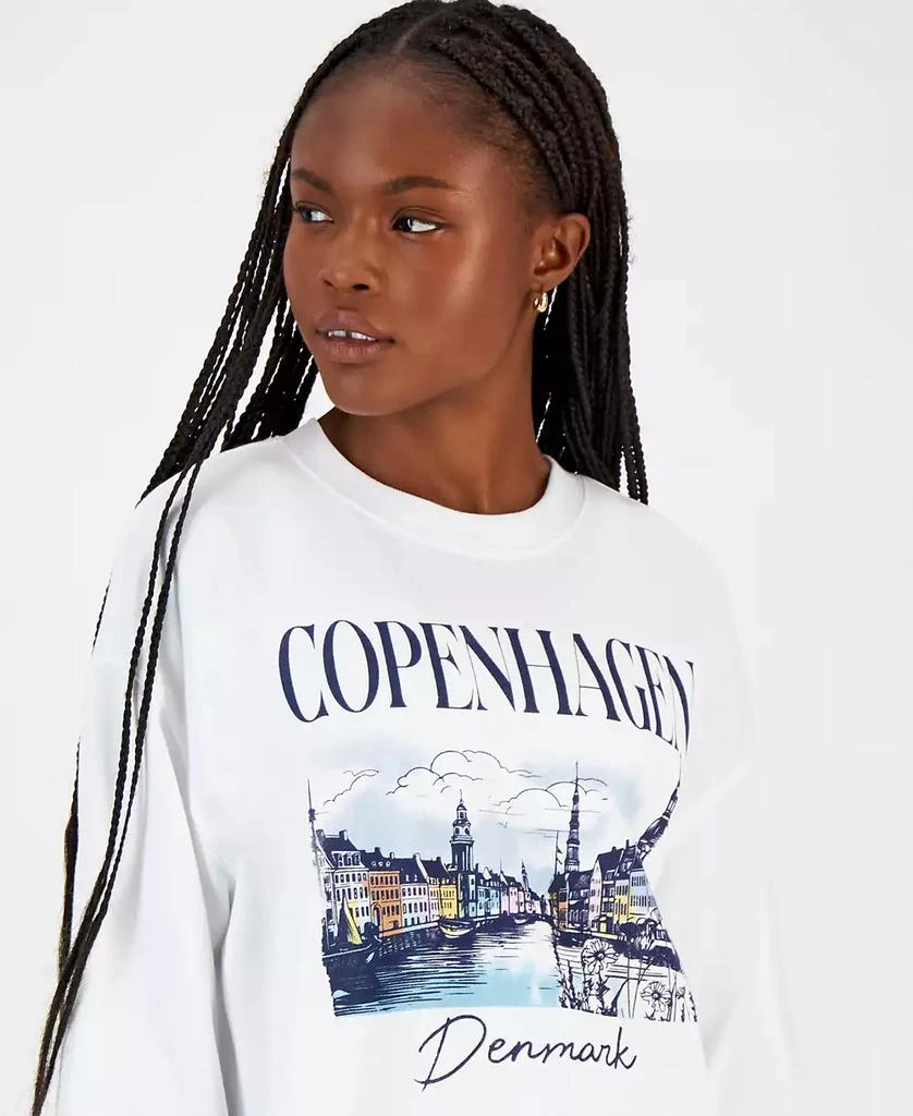 Rebellious One Juniors' Copenhagen Graphic Sweatshirt 3