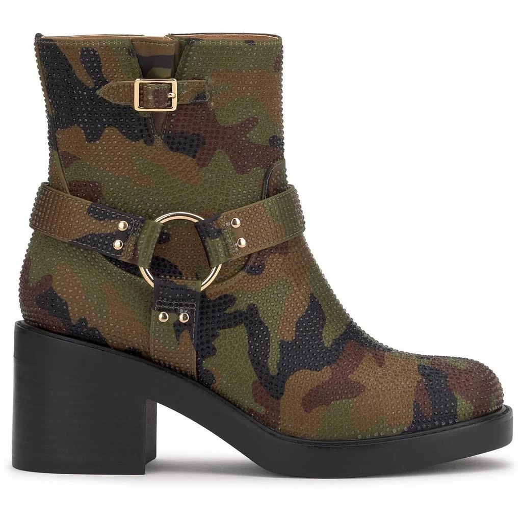 Jessica Simpson Ceridwen Womens Satin Block Heel Ankle Boots 2
