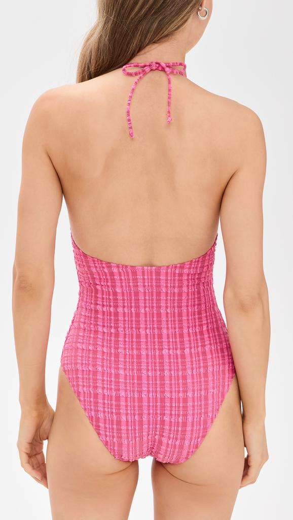 LISA MARIE FERNANDEZ Halter Maillot One Piece