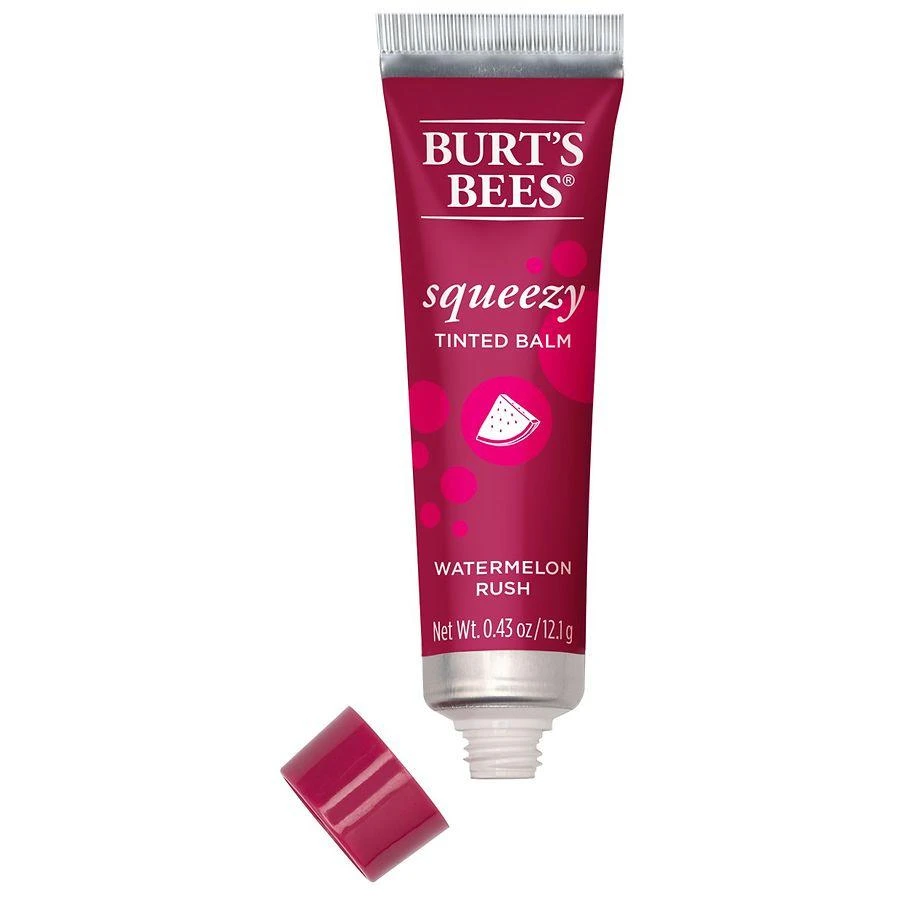 Burt's Bees Squeezy Tinted Lip Balm Watermelon Rush 9