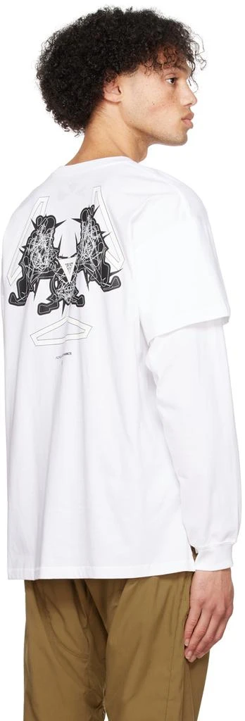 ACRONYM® White Layered Long Sleeve T-Shirt 3