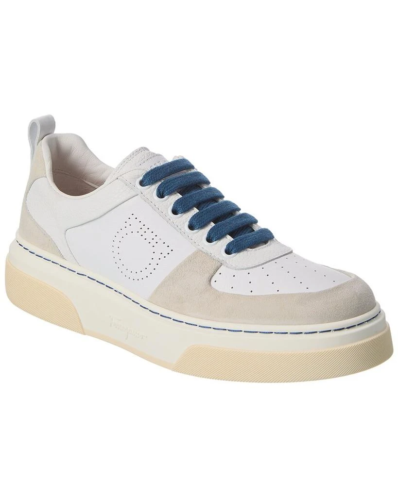 Ferragamo Ferragamo Cassina Lo Leather & Suede Sneaker 1