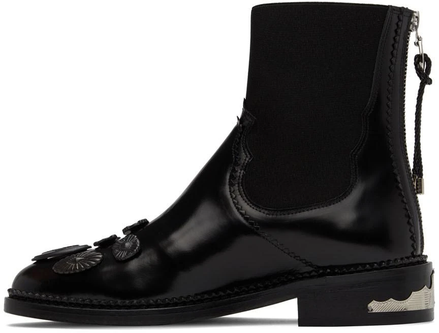 Toga Pulla SSENSE Exclusive Black Embellished Chelsea Boots 3