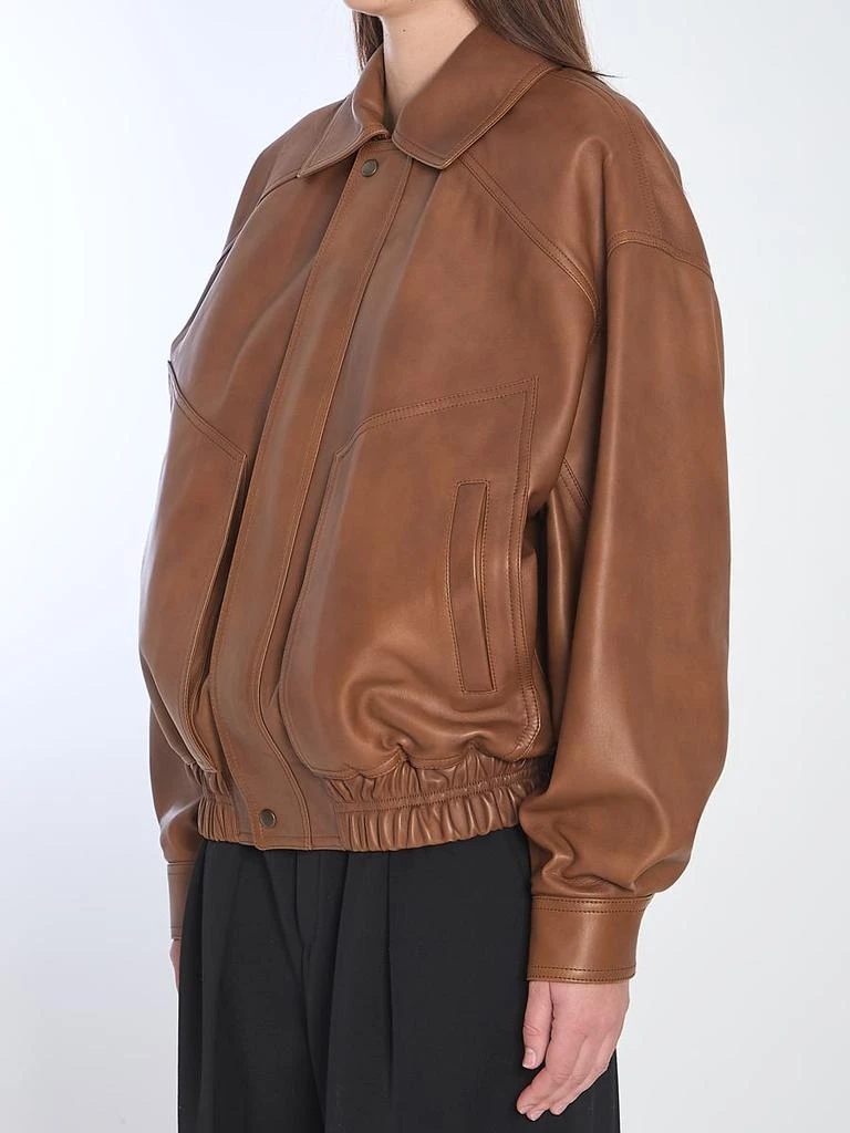 Yves Saint Laurent Leather Bomber Jacket 2