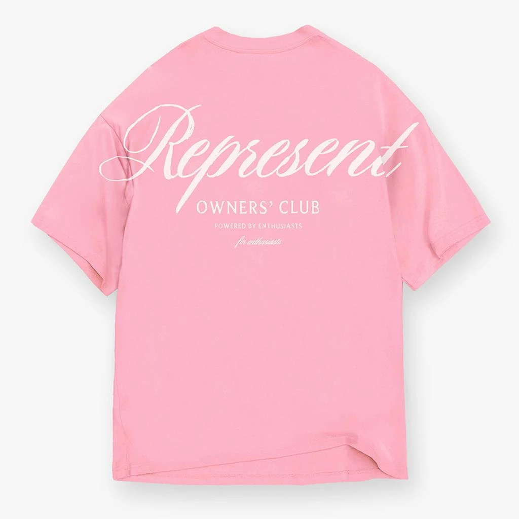 Represent Men's Owners Club Script T-Shirt - Pink 2