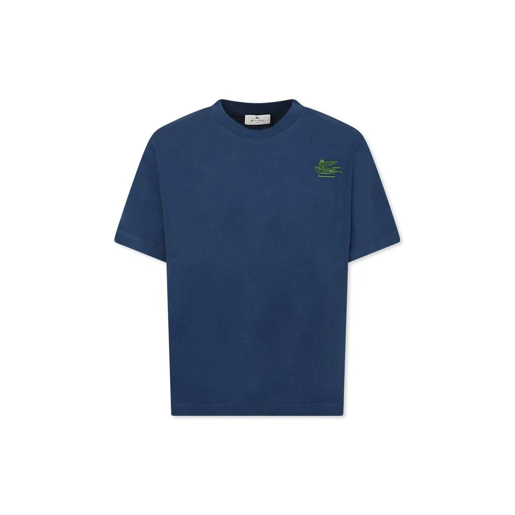 ETRO Blue T-shirt For Boy Pegasus 1