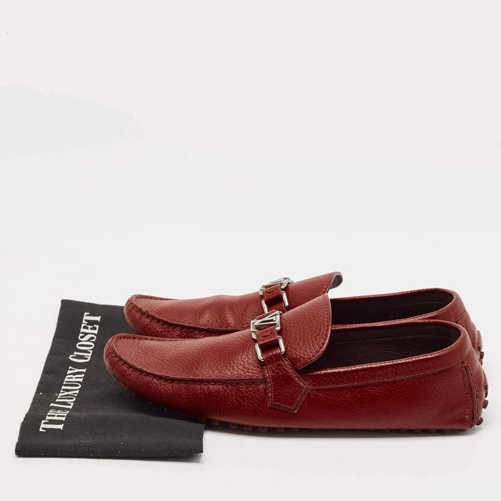 Louis Vuitton Louis Vuitton Burgundy Leather Hockenheim Loafers Size 44 9