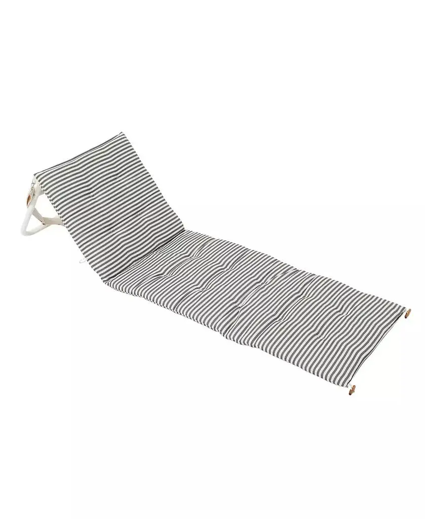 Sunnylife Reclining Beach Chair: The Vacay Olive Stripe