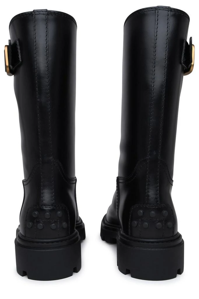 Tod's Tod's Buckle-Detailed Round Toe Boots 4