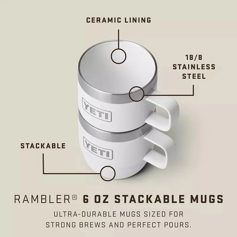 YETI YETI 6 oz. Rambler Stackable Espresso Cups 9