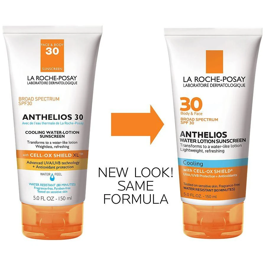 La Roche Posay Cooling Water Lotion Face and Body Sunscreen SPF 30 with Cell Ox Shield 9