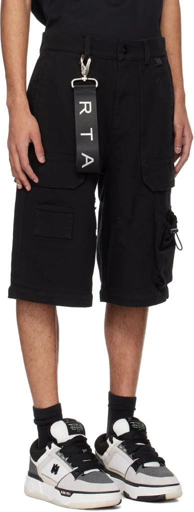 RTA Black Multi-Pocket Cargo Pants 4