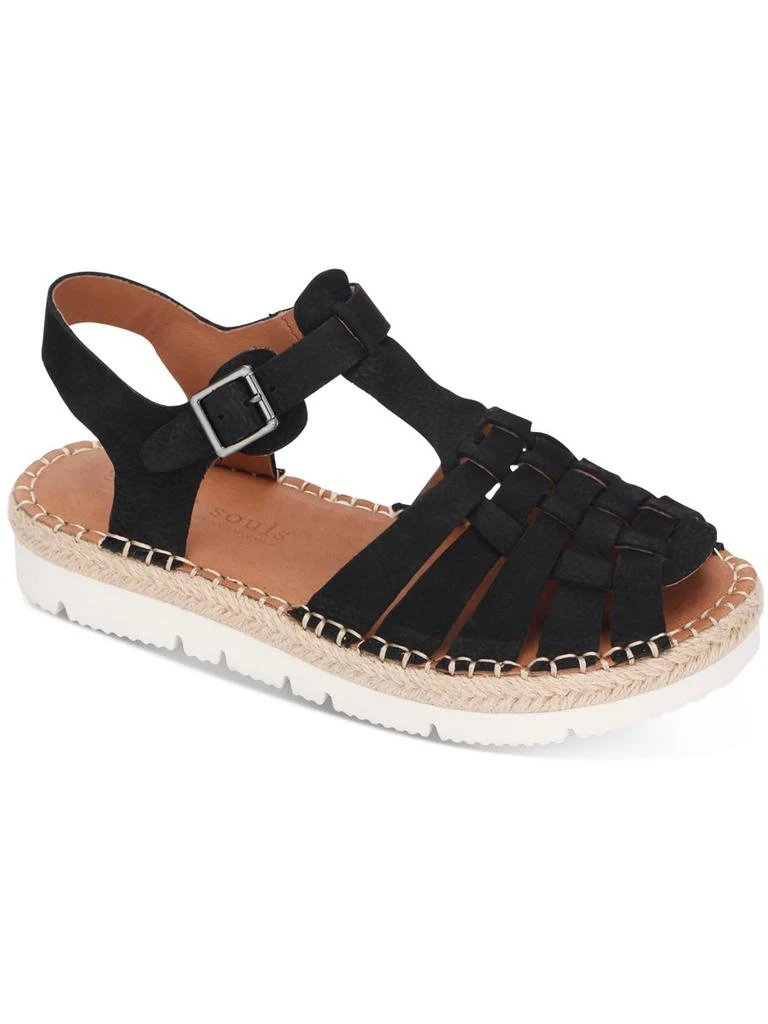Gentle Souls LIZZY Womens Leather Basket Platform Sandals 1