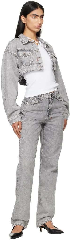 Ksubi Gray Playback Dime Krystal Trashed Jeans 4