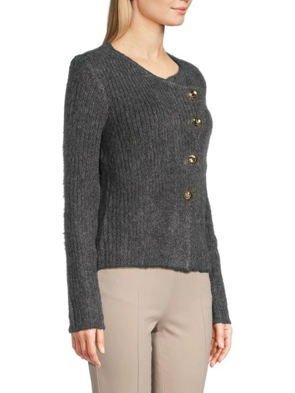 Saks Fifth Avenue Ribbed Fuzzy-Knit Sweater 2