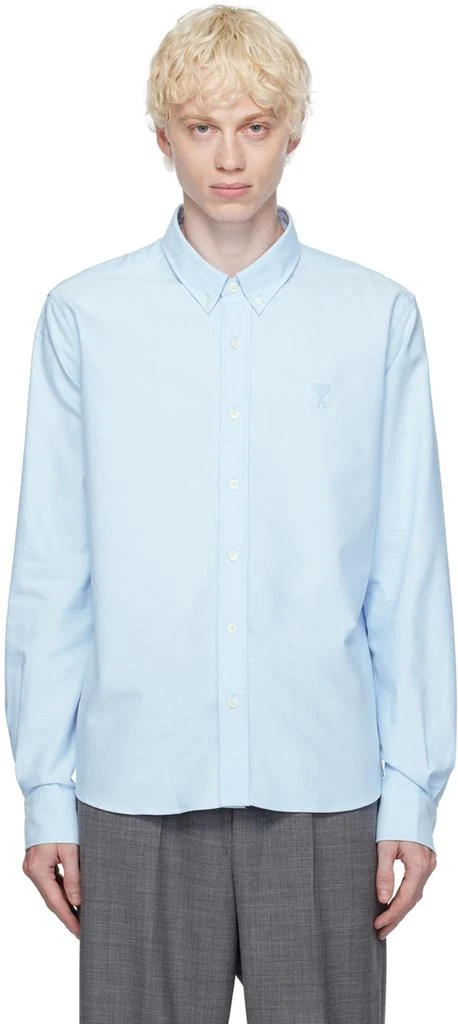 AMI Paris Blue Ami de Cœur Shirt 1