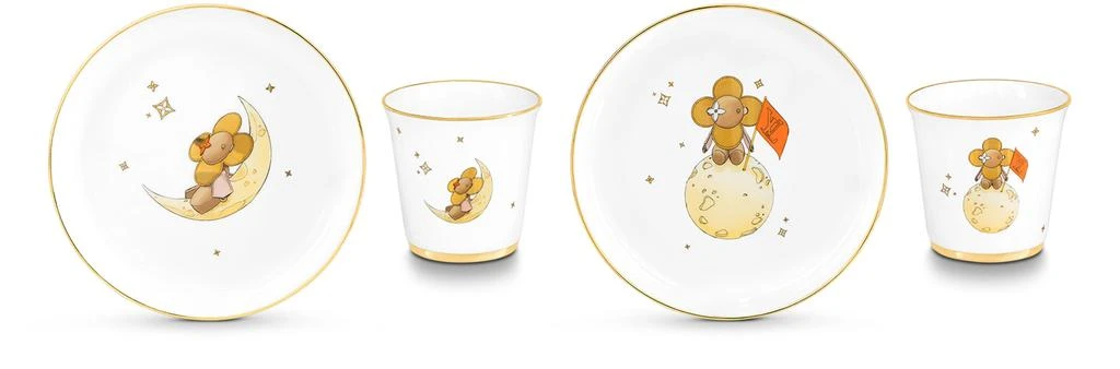 Louis Vuitton Vivienne Moon Plate and Cup Set 3