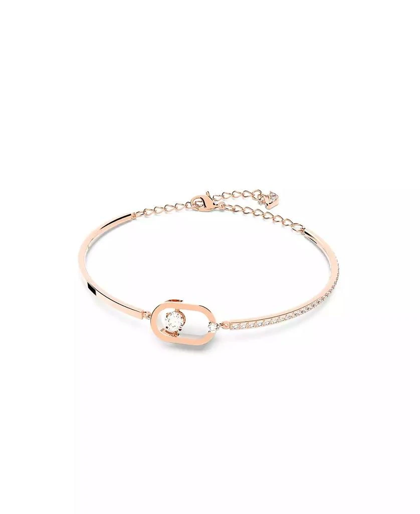 Swarovski Sparkling Dance Oval Round Cut Rose Gold Tone Plated Bracelet 2