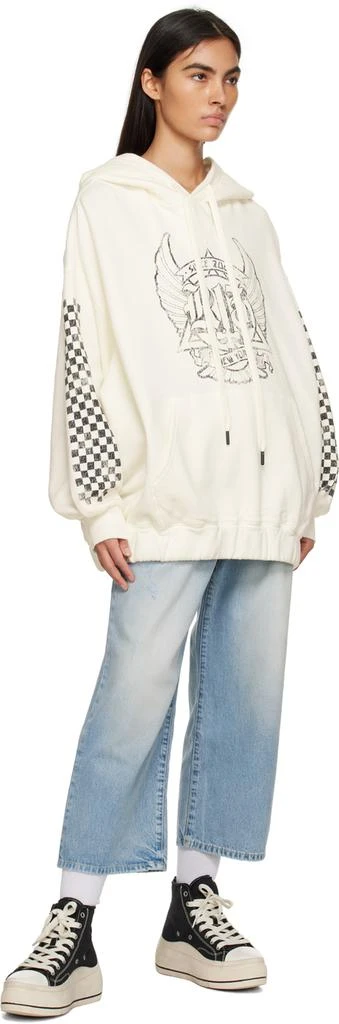 R13 White Jumbo Skate Hoodie 4