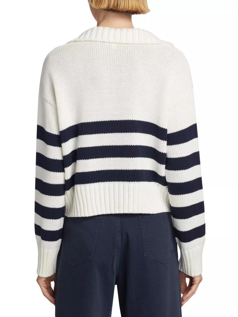 Splendid Parker Striped Cotton Polo Sweater 5