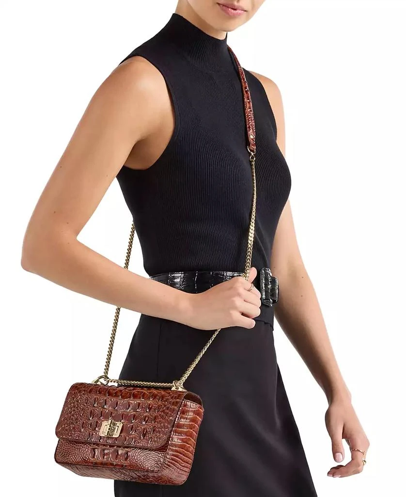 Brahmin Rosa Melbourne Embossed Leather Crossbody Bag 7