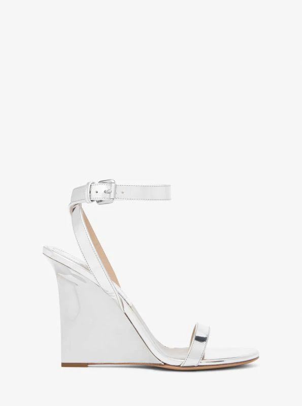 Michael Kors Claudia Specchio Leather Wedge Sandal 2