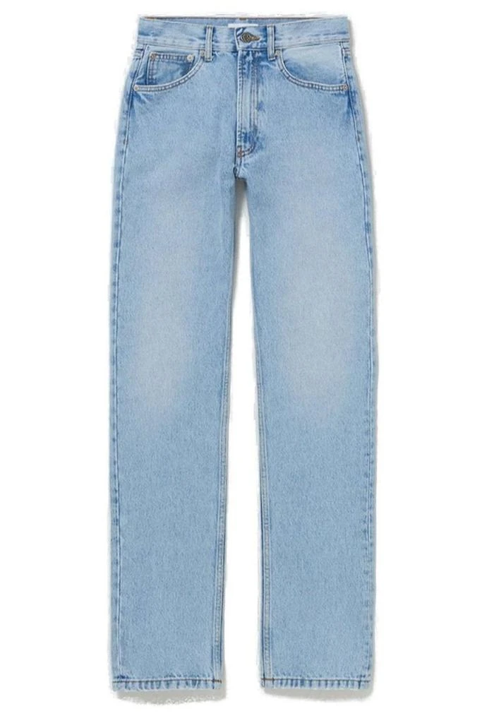 Jean Paul Gaultier Jean Paul Gaultier Screen Printed Logo Denim Pants 1